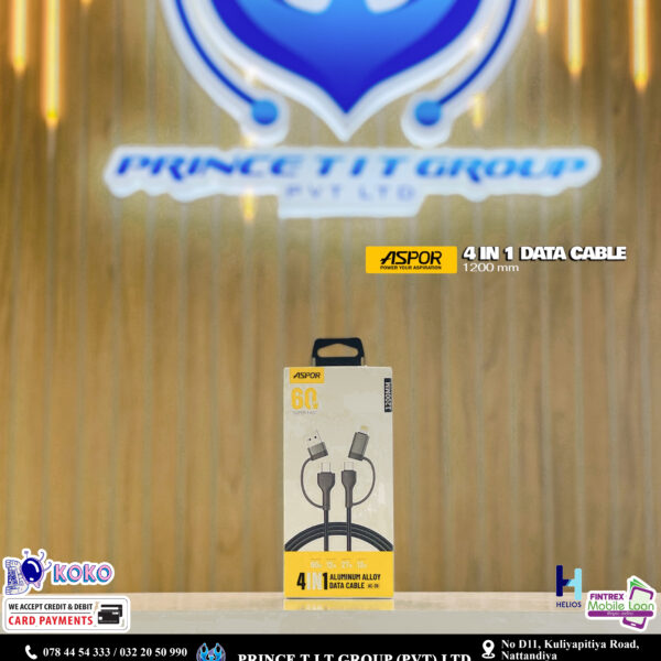 ASPOR 4 IN1 60W FAST CHARGING CABLE