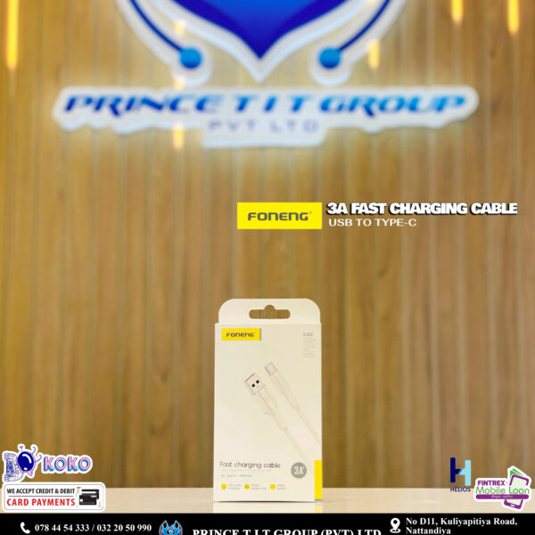 FONENG 3A FAST CHARGING CABLE ( USB TO TYPE C )