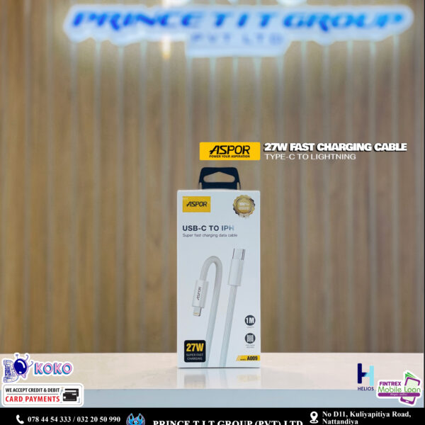 ASPOR 27W TYPE C TO L CABLE