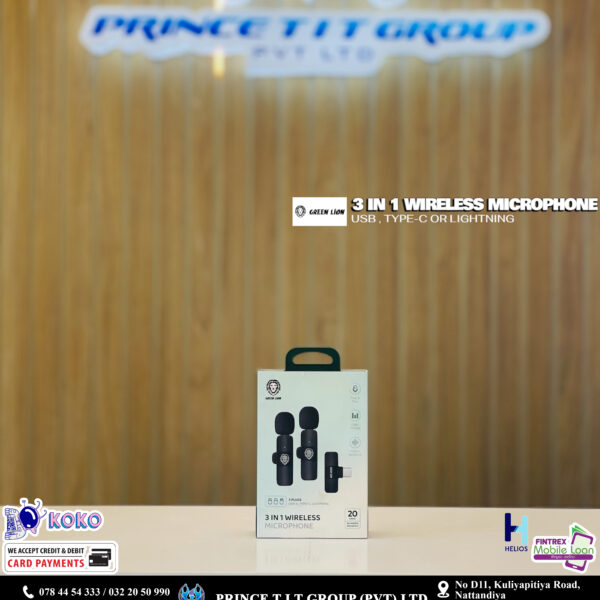 GREEN LION 3 IN 1 WIRELESS MICROPHONE