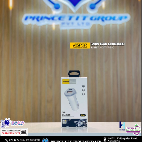 Aspor A907 20W Car Charger